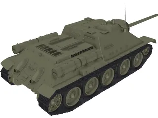 SU-85 3D Model preview