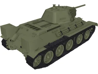 T34 (1976) 3D Model preview