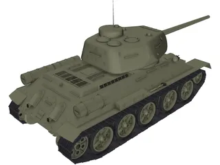 T34 (1985) 3D Model preview