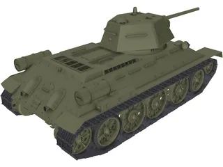 T34 (1977) 3D Model preview