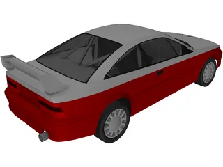 Opel Calibra Rally Car 3D Model preview