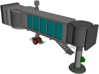 Airport Passenger Loading Bridge 3D Model preview