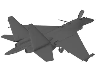 Sukhoi Su-27 Flanker 3D Model preview