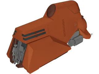 MTT Armored Transporter 3D Model preview