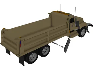 International 1700 Snow Truck 3D Model preview