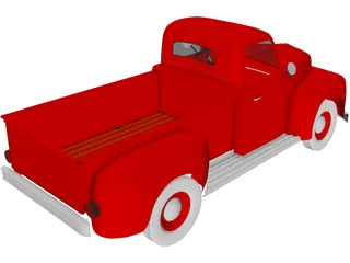 Ford F-1 Pickup (1950) 3D Model preview