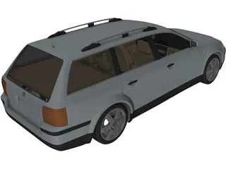 Volkswagen Passat Variant Wagon 3D Model preview