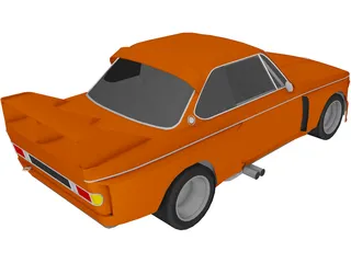 BMW E9 CSL Schnitzer 3D Model preview