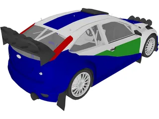 Ford Focus WRC (2006) 3D Model preview