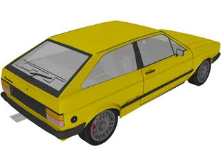 Volkswagen Gol GT (1986) 3D Model preview