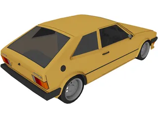 Volkswagen Scirocco GTi 3D Model preview