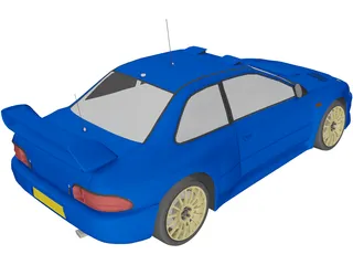 Subaru Impreza WRC (1997) 3D Model preview