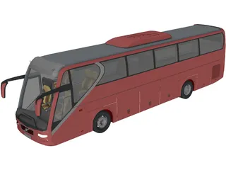 Volvo Bus 3D Model preview