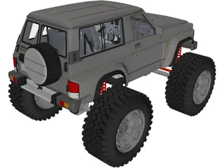 Nissan Patrol 4x4 Offroad Lifted 3D Model preview