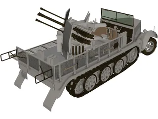 Sdkfz 7 3D Model preview