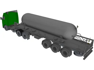Volvo Carbon Dioxide Truck 3D Model preview