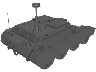 ARV Woodland Tank 3D Model preview