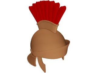 Greek Ancient Helmet 3D Model preview