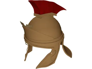 Rome Ancient Helmet 3D Model preview