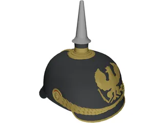 Prussian Helmet 3D Model preview
