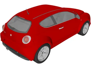 Alfa Romeo Mito 3D Model preview