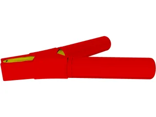 Croc Clip 1000A 3D Model preview