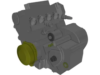 Honda CBR-600RR Engine (2005) 3D Model preview