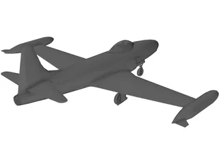 Lockheed F-80 Shooting Star 3D Model preview