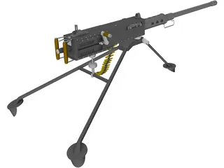Browning 50 caliber 3D Model preview