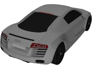 Audi R8 3D Model preview