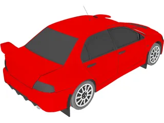 Mitsubishi Lancer Evolution IX 3D Model preview