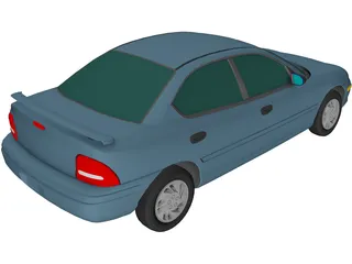 Dodge Neon (1994) 3D Model preview