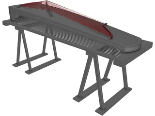 Dulcimer 3D Model preview