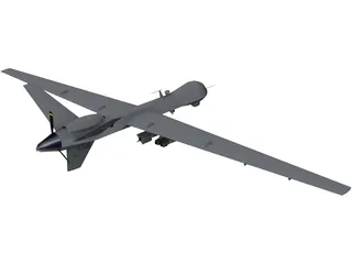 General Atomics MQ-9 Reaper UAV Drone 3D Model preview
