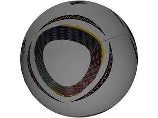 Soccer Ball Adidas Jabulani Official FIFA World Cup 2010 3D Model preview
