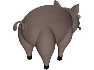 Pig 3D Model preview
