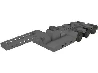 Trailer 5 Axle 3D Model preview