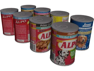 Dog Food 3D Model preview