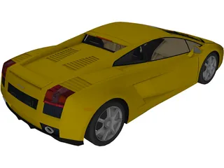 Lamborghini Gallardo 3D Model preview