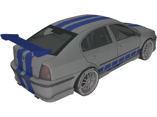 Skoda Octavia (Tuning) 3D Model preview