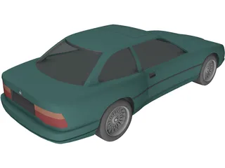 BMW 850i 3D Model preview