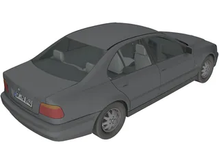 BMW 540i 3D Model preview