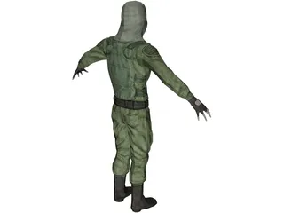 Commando 3D Model preview