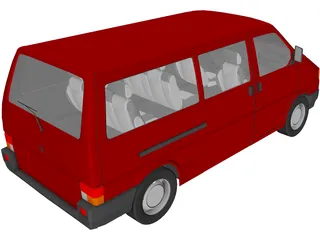 Volkswagen Transporter 3D Model preview