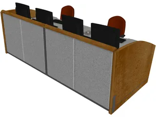 NOC Workstation 3D Model preview