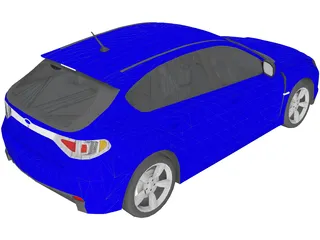 Subaru Impreza WRX STi 3D Model preview
