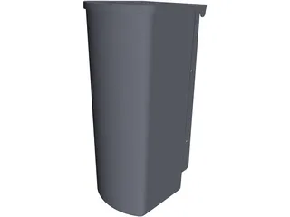 Plastic Mailbox 3D Model preview