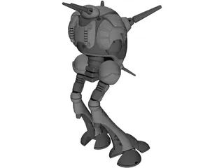 Zentraedi Battlepod 3D Model preview