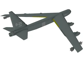 Boeing B-52 Stratofortress 3D Model preview