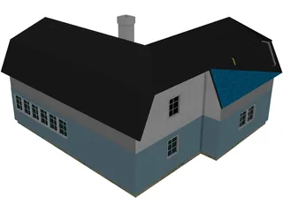 Country House 3D Model preview